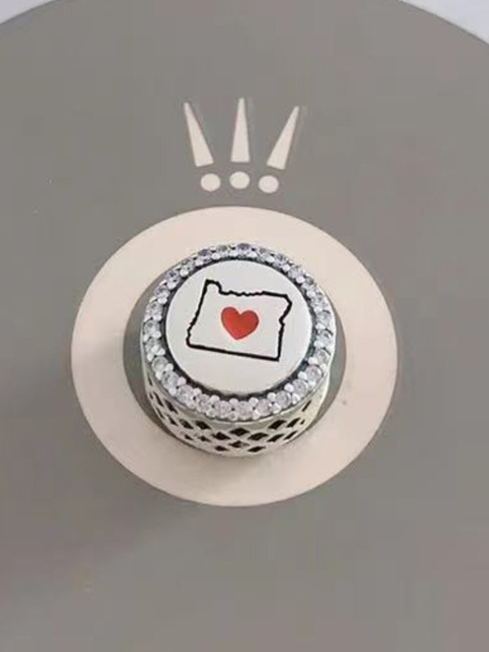 Pandora Oregon Map Exclusive Charm